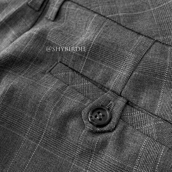 NEW JACOB Wide Leg Dress Pants in Glen Plaid - Picture 7 of 16